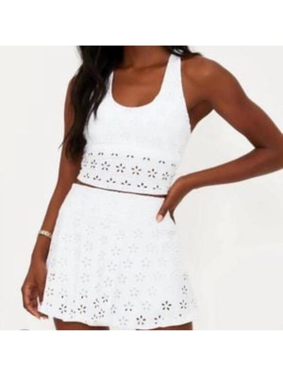 BEACH RIOT Dresses & Skirts - Beach Riot Women's Trixie Magnolia White Athletic Skort Size Large
